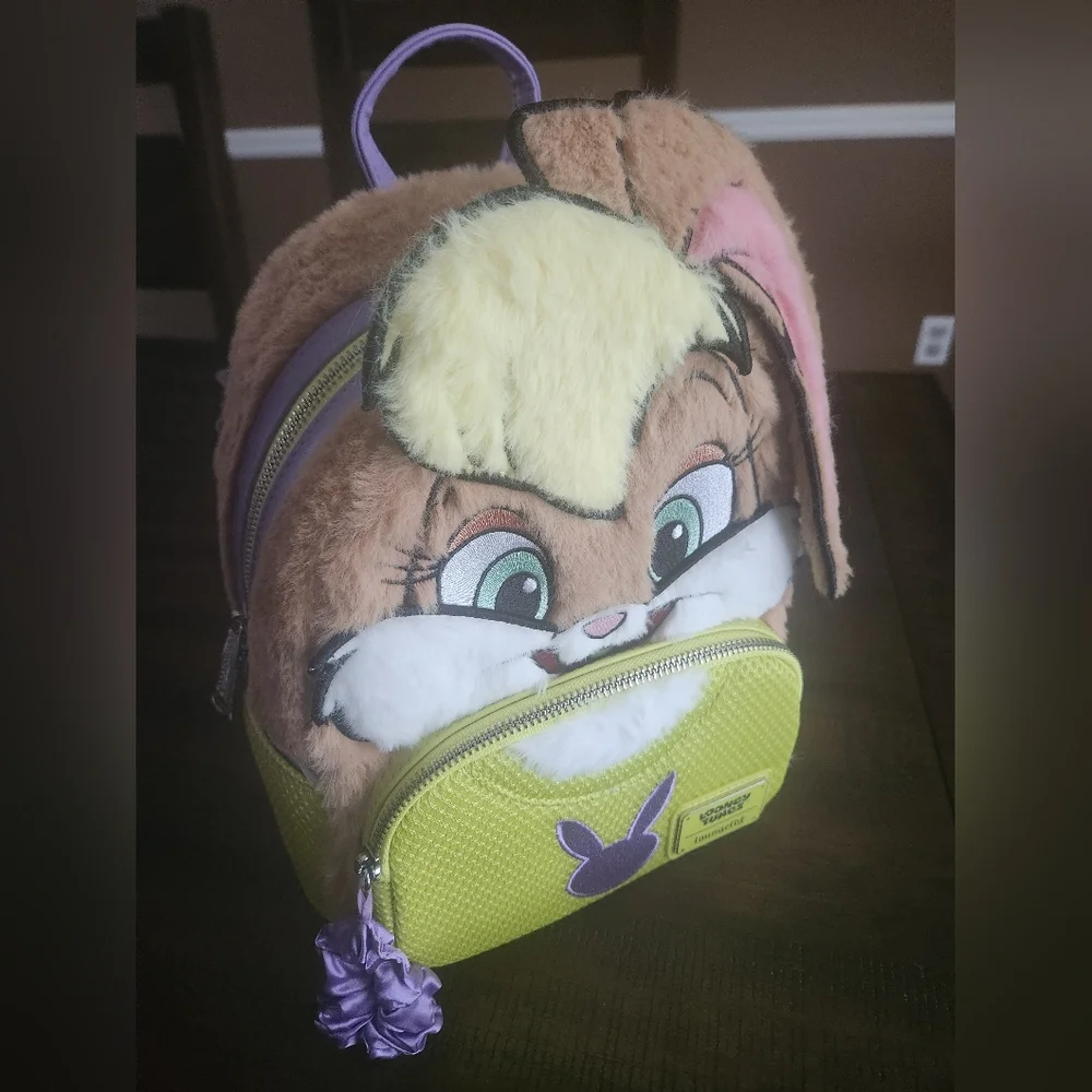 NWT Looney Tunes Lola Bunny Backpack With Scrunchie‎